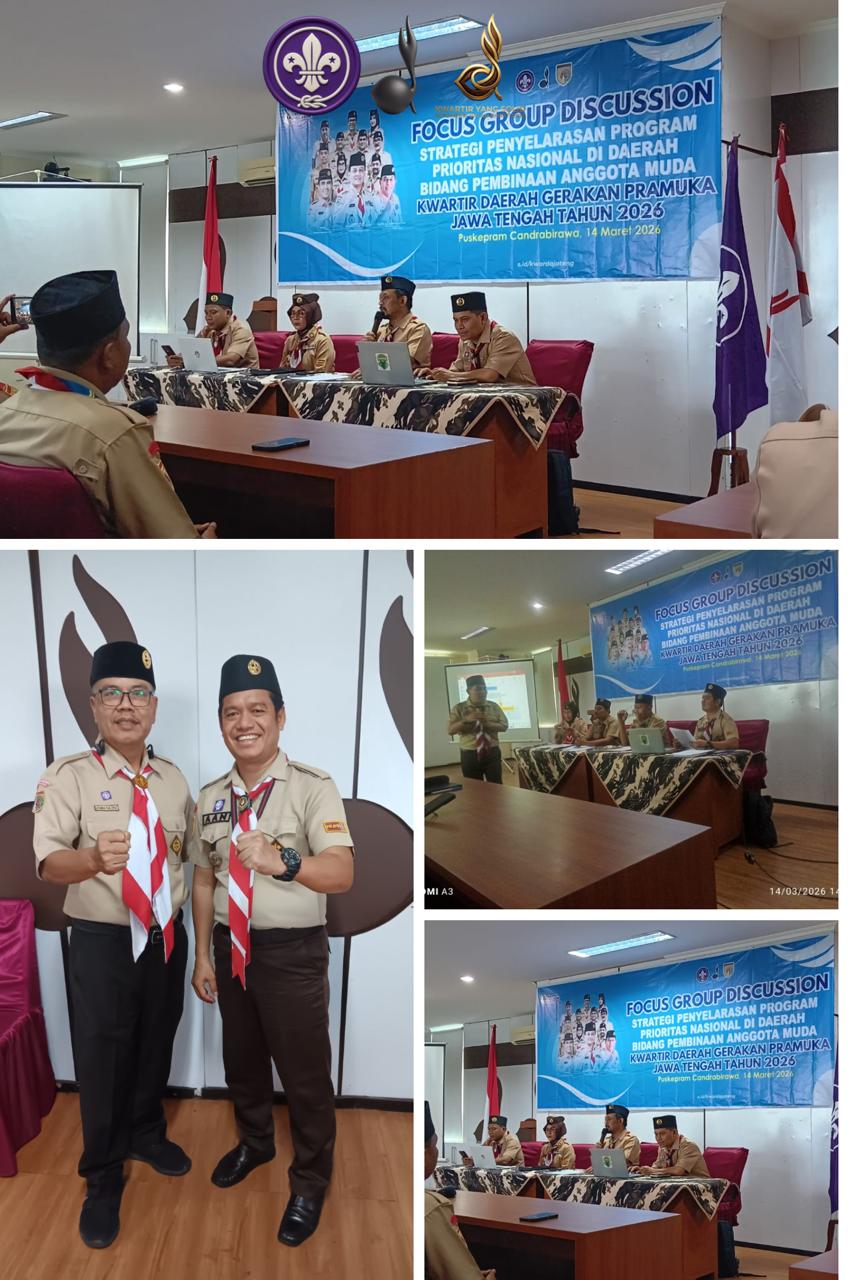 Kwartir yang Solid Bersinergi! Perwakilan Kwarcab Kota Semarang Ikuti FGD Pembinaan Anggota Muda di Kwarda Jawa Tengah