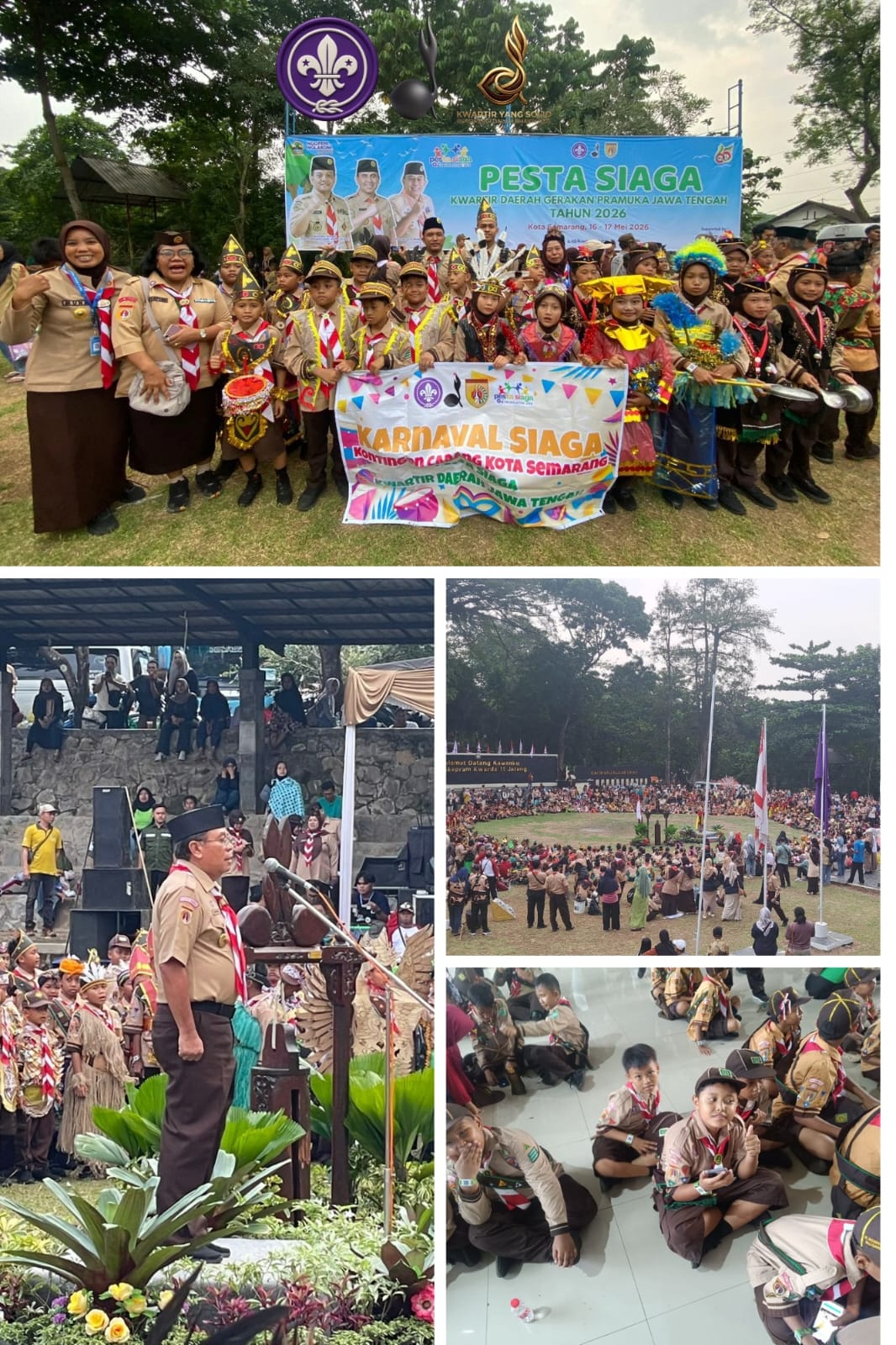 Kwartir Solid Bersinergi dalam Bhakti 2026, Kontingen Kwarcab Tunjukkan Semangat di Pesta Siaga Jawa Tengah